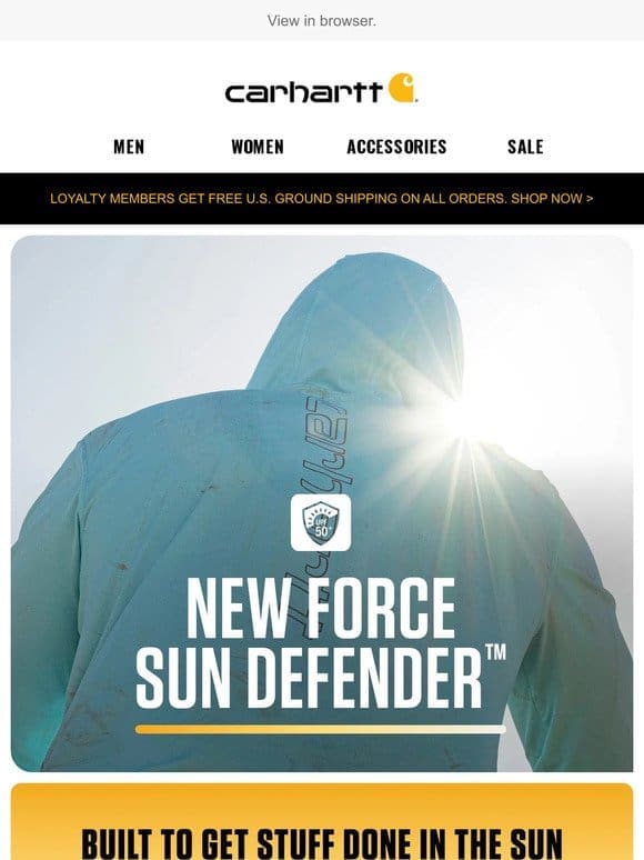 Introducing new Force Sun Defender™