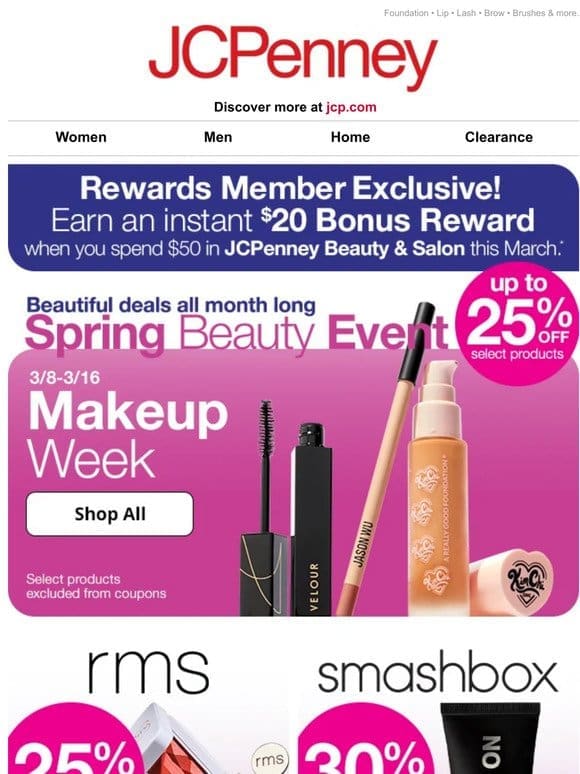 It’s Makeup Week! Up to 25% OFF