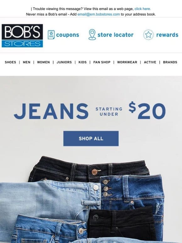 Jeans Starting Under $20