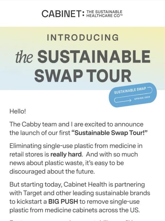 Join the Sustainable Swap Tour