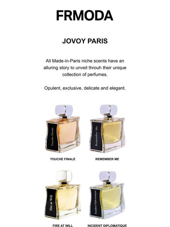 Jovoy Paris: Rare scents for you
