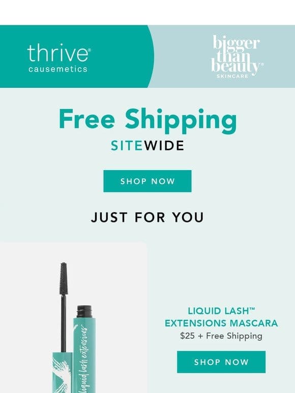 Just For You: Free Shipping