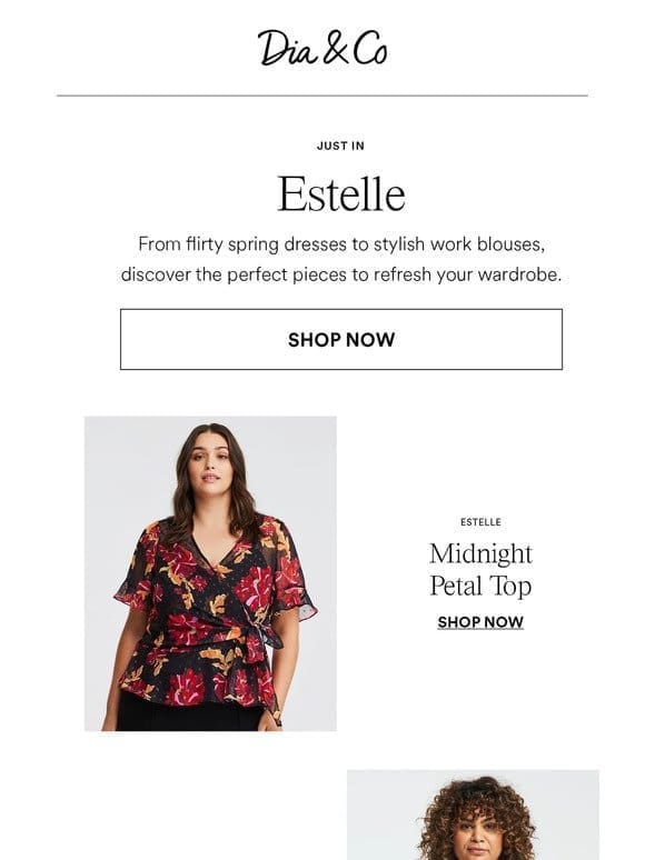 Just In: New Arrivals from Estelle
