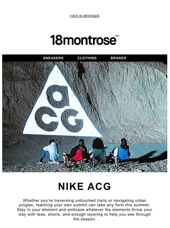 Just In: Nike ACG.