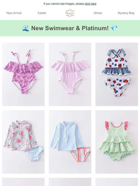 Just In: Swimwear & Platinum Collection!
