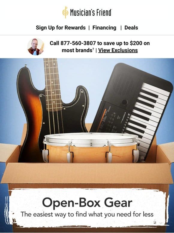 Just added: Open-box gear