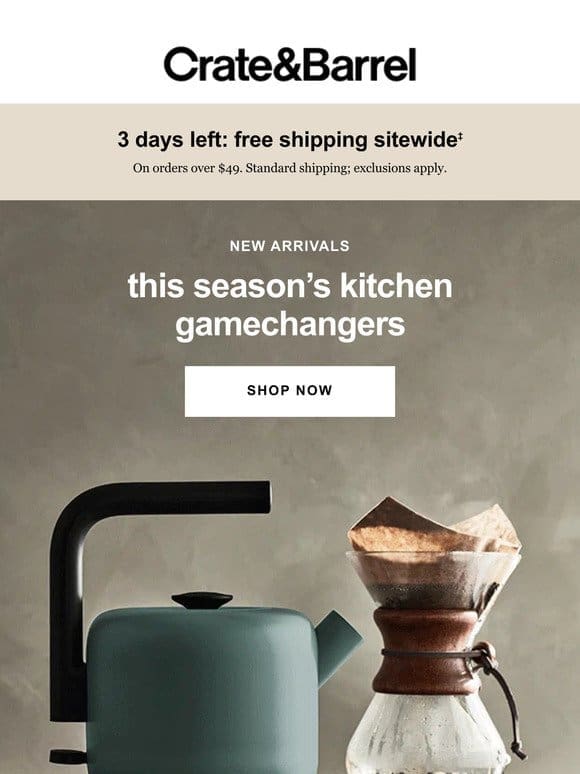 Just launched: Kitchen newness we’re LOVING →