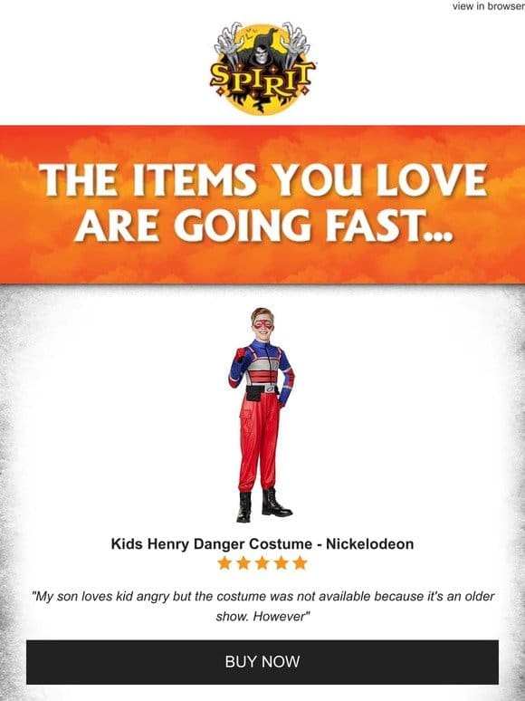 Kids Henry Danger Costume – Nickelodeon is waiting for you.