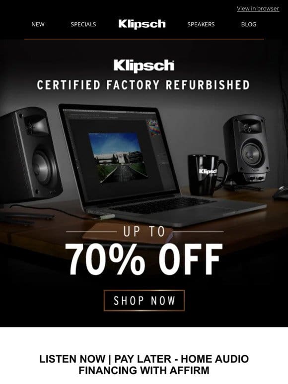 Klipsch Refurbished Products: Get amazing audio at great prices
