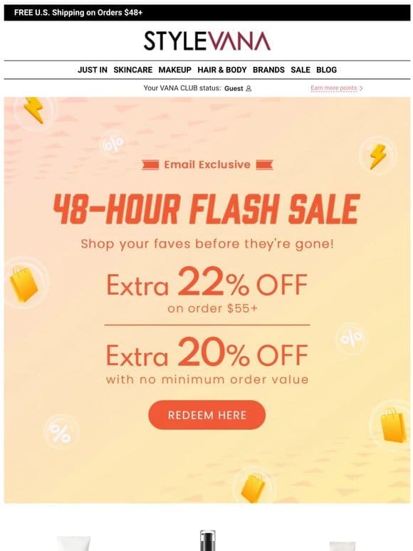 LAST CALL: EXTRA 22% OFF!
