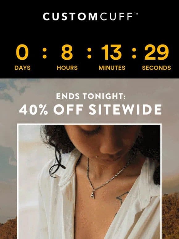 LAST CHANCE TO SAVE 40%