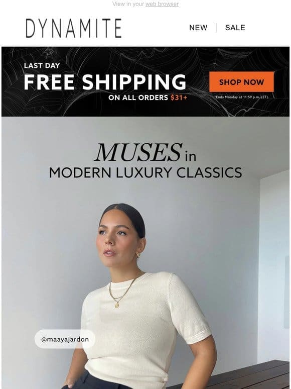 LAST DAY: Free Shipping Over $31+