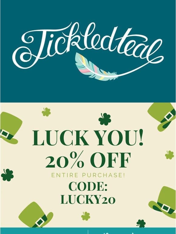 LAST DAY Lucky You! 20% OFF!