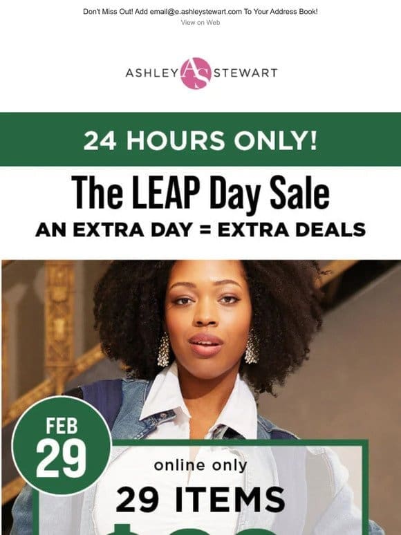 LEAP DAY DEALS   $29 Deals， 50% Off Site and More savings today only