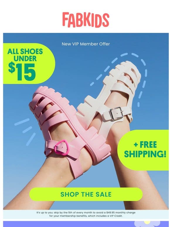 LEAP INTO SPRING! New shoes from $5