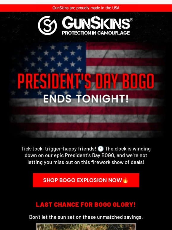 Last Call for Liberty: President’s Day BOGO Ends Tonight!