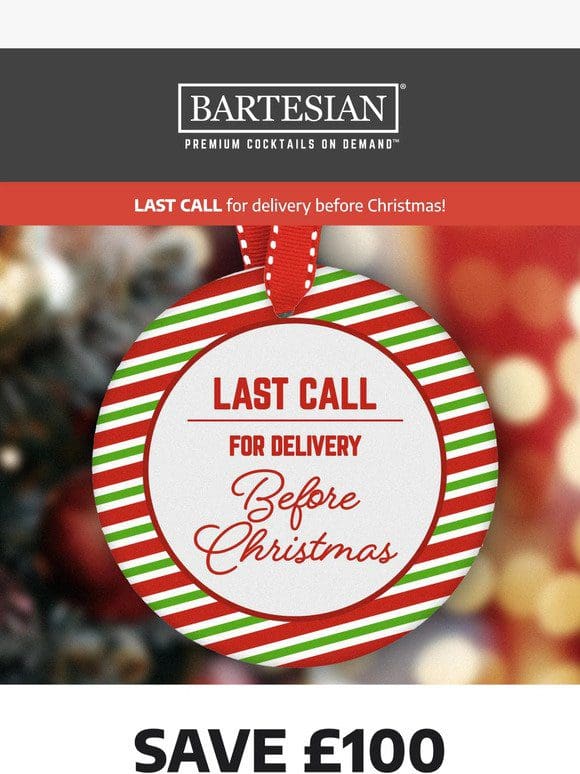 Last Call to Save £100 & get by Christmas!