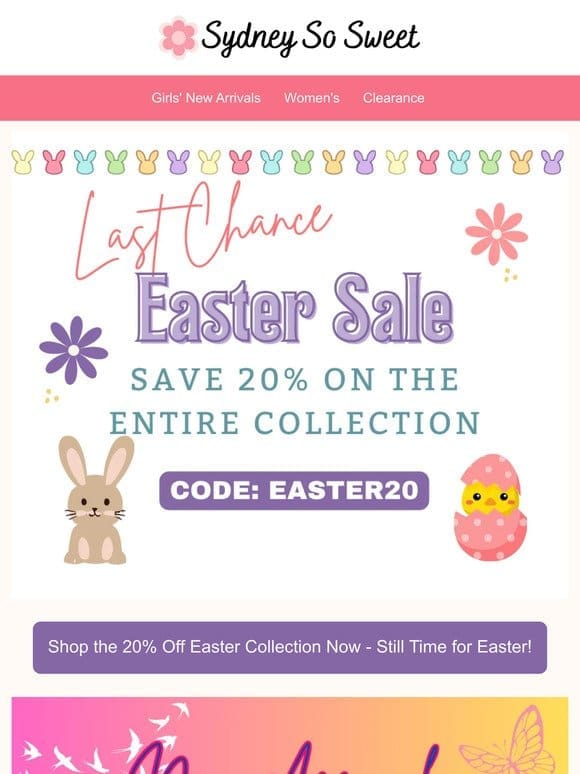 Last Chance Easter Sale + NEW TS & Disney