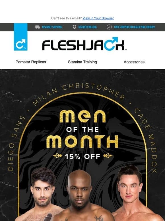 Last Chance For These Men of The Month!