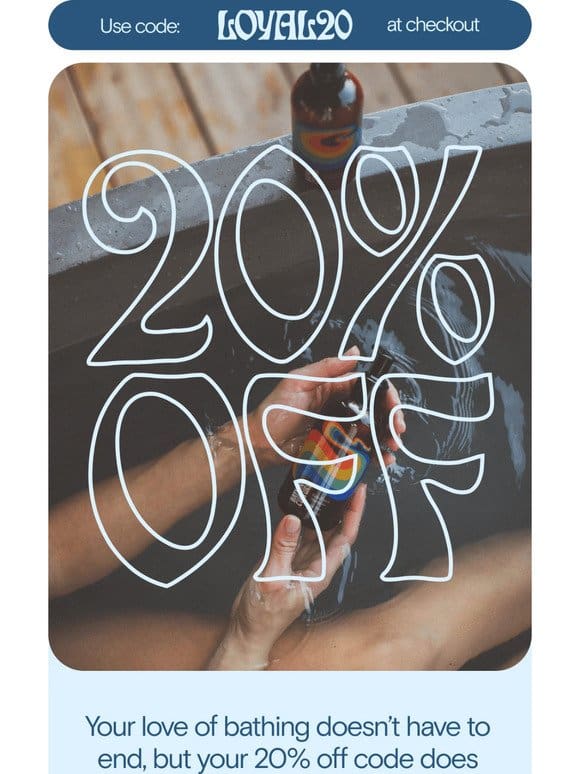 Last chance for 20% off
