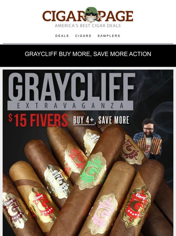 Last email today: $15 Graycliff fivers