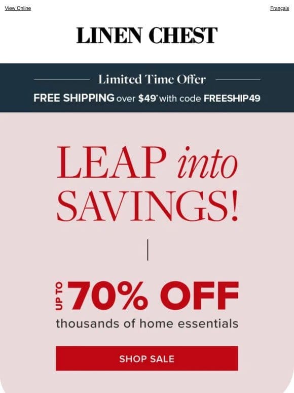 Leap Into Feb. 29 with DEALS up to 70% OFF!