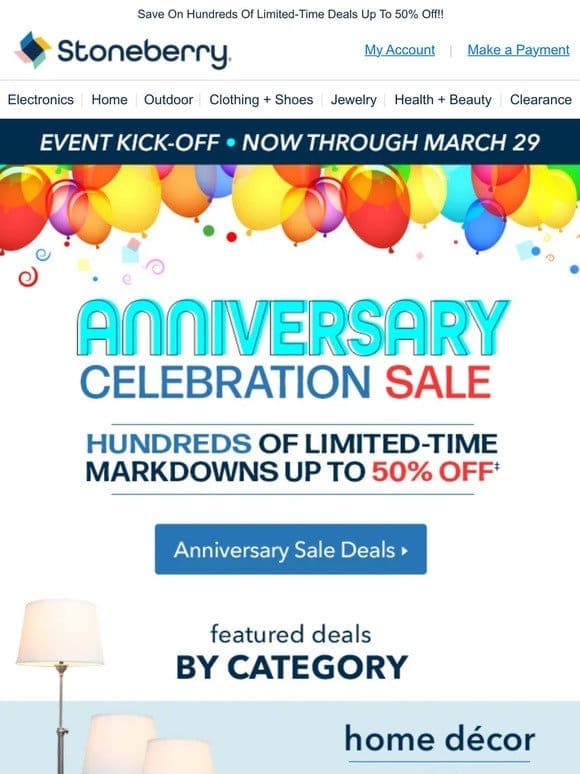 Let The Deals Begin! Our Anniversary Sale Starts NOW