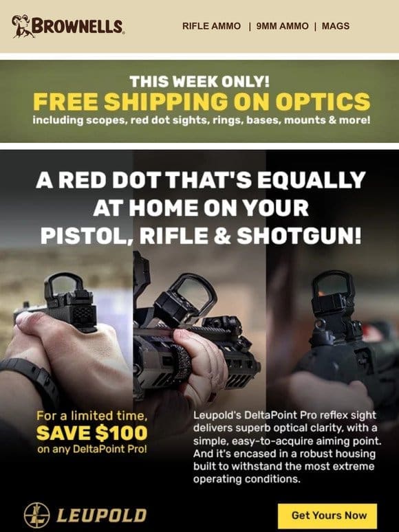 Leupold DeltaPoint Pro Sight Delivers Unrivaled Accuracy