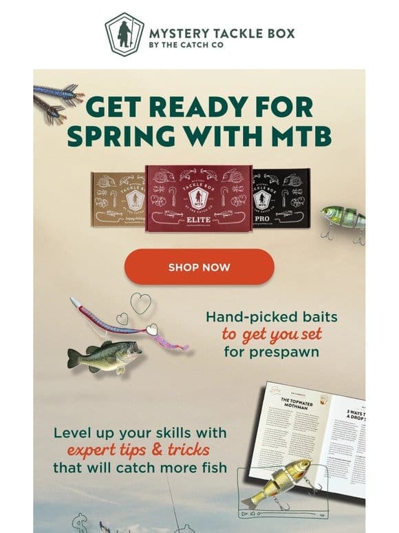 Level ⬆️ your fishing this spring with MTB!