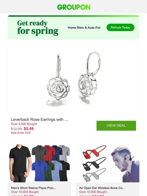 Leverback Rose Earrings with crystals from Swarovski – Multiple Options and More