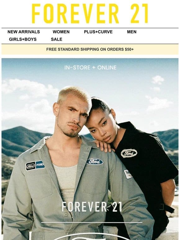 Limited-Edition F21 x Ford Collection