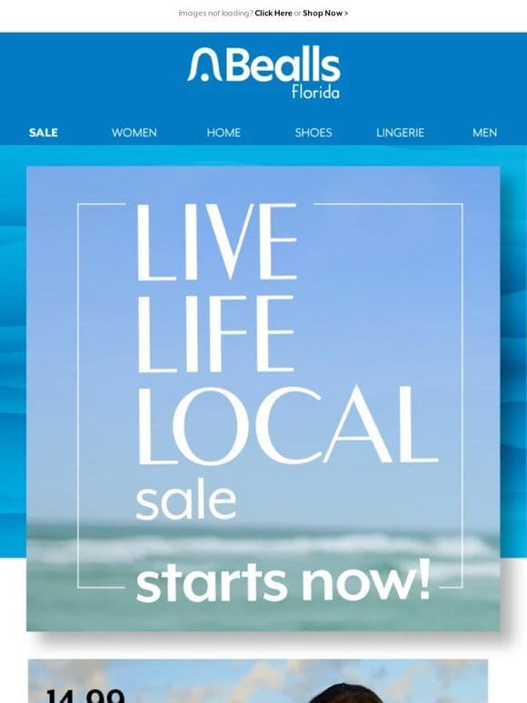 Live Life Local Sale starts now!