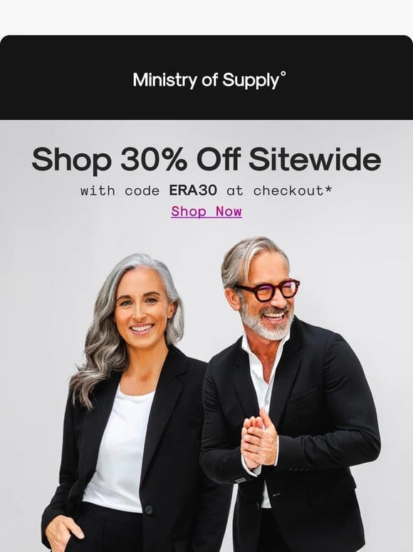 Live Now: Shop 30% Off Sitewide