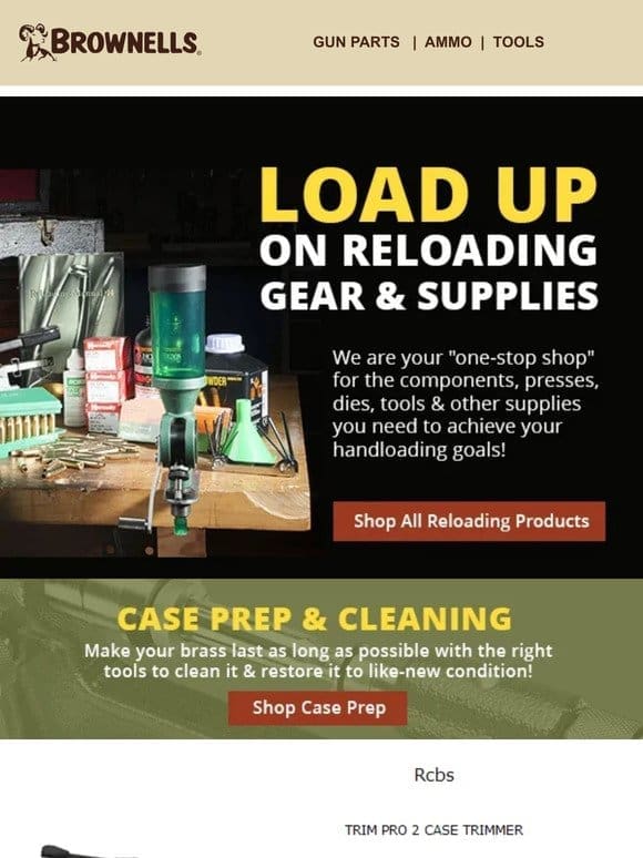 Load up on top reloading gear and supplies