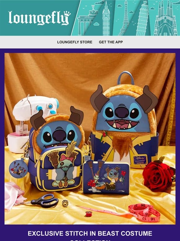 Loungefly Exclusive: Stitch in Beast Costume Collection