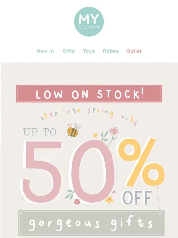 Low Stock Alert! Don’t Miss Up To 50% Off Spring Best-Sellers