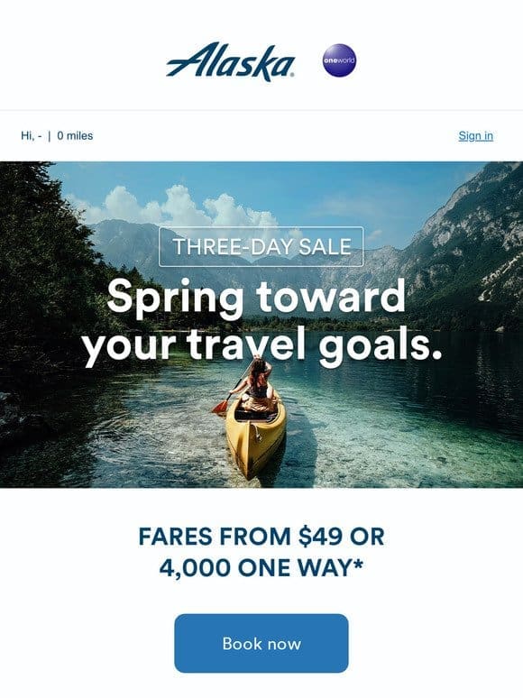 Low fares to make your spring travel bloom