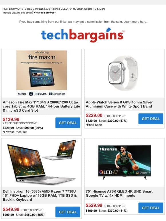 Lowest Price Yet: $139.99 Fire Max 11″ Tablet | 47% off Apple Watch Series 8 GPS 45mm | LG gram 17″ Laptop Under $1000
