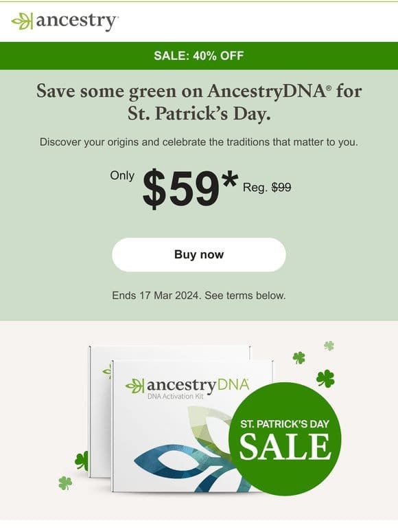 Lucky you! Here’s a special AncestryDNA offer!