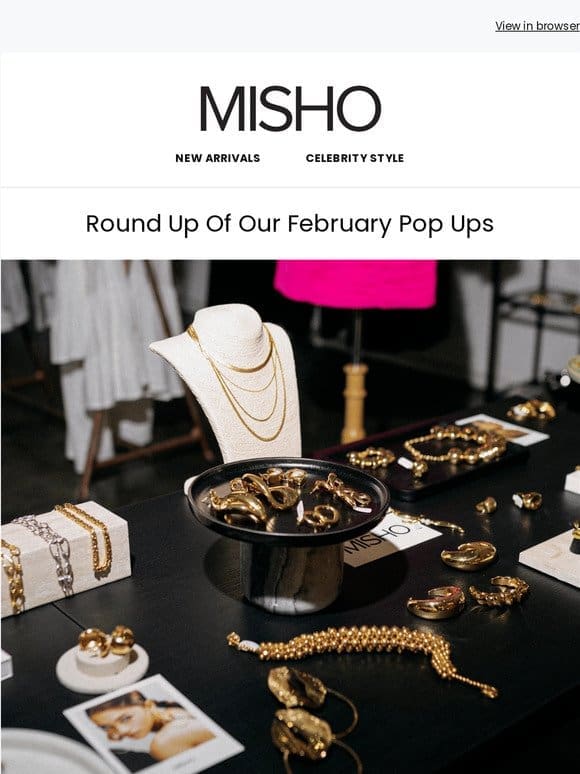 MISHO’s Feb Pop Ups