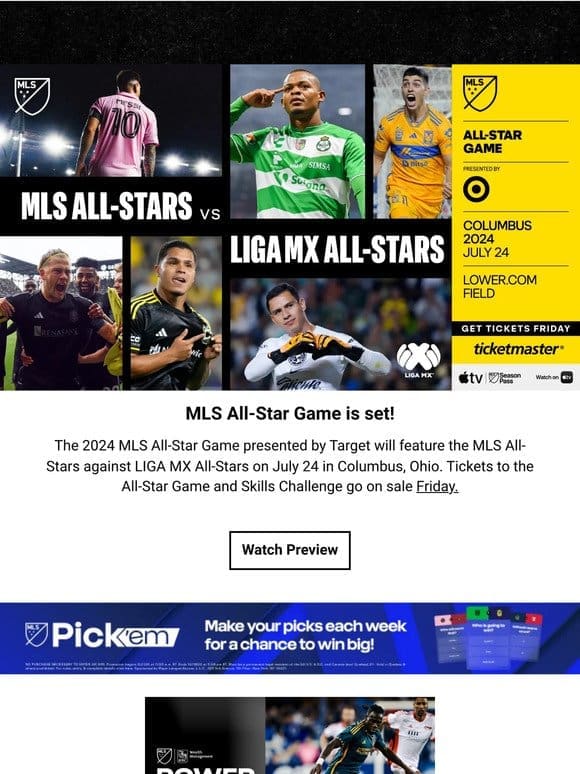 MLS vs. LIGA MX in the 2024 All-Star Game pres. by Target