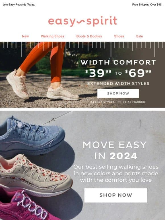 Major Comfort – Extended Widths Now $39.99 and Up