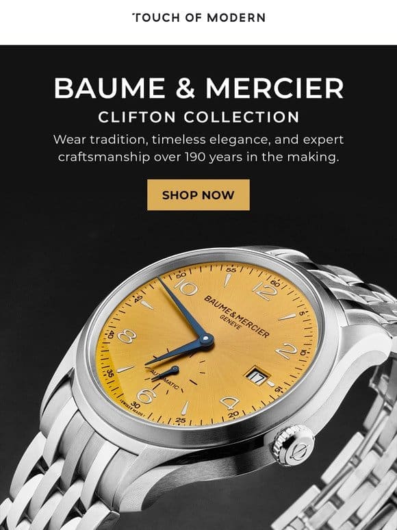 Make Every Moment Count with Baume & Mercier ⌚