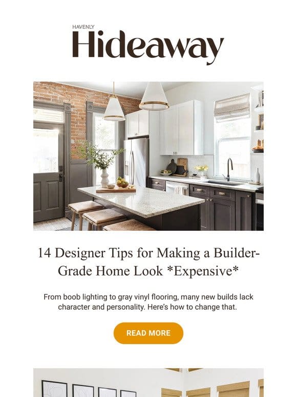 Make your builder-grade home look *expensive*