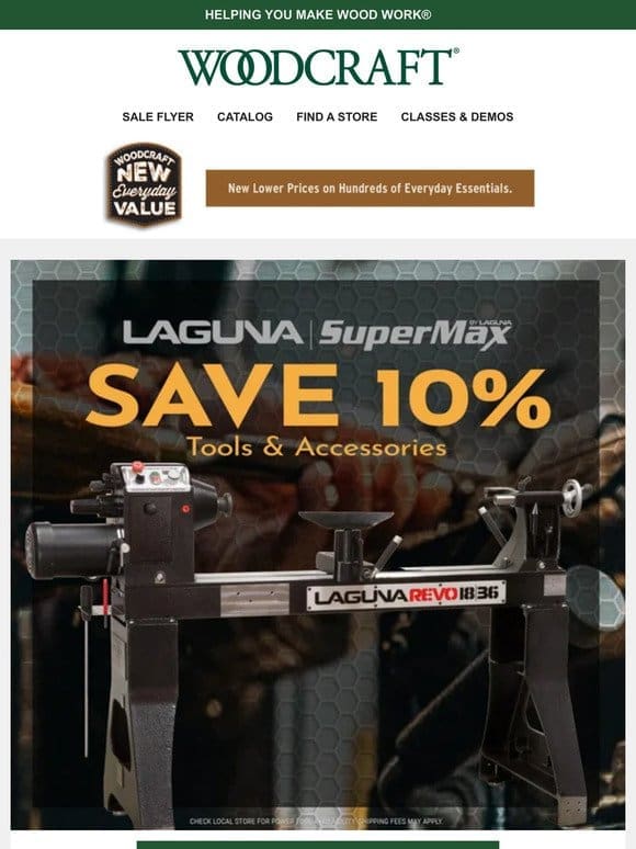 March Deals on Laguna Tools， SawStop Upgrades， WoodRiver® Saw Blades & More!