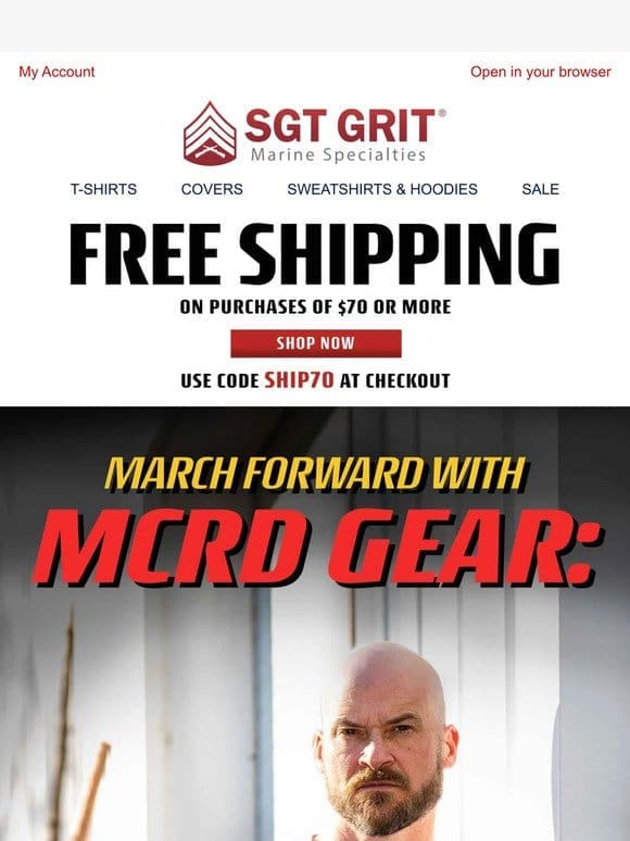 March Forward with MCRD Gear: