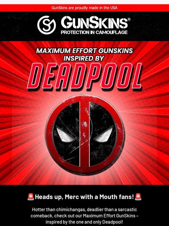 Maximum Effort GunSkins Unleashed: Suit Up Like Deadpool!  ️