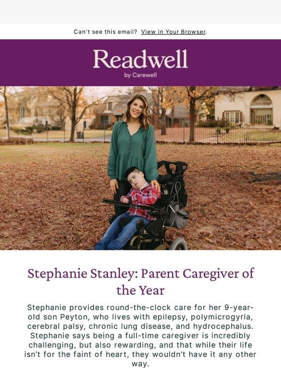 Meet Stephanie Stanley， our 2024 Parent Caregiver of the Year