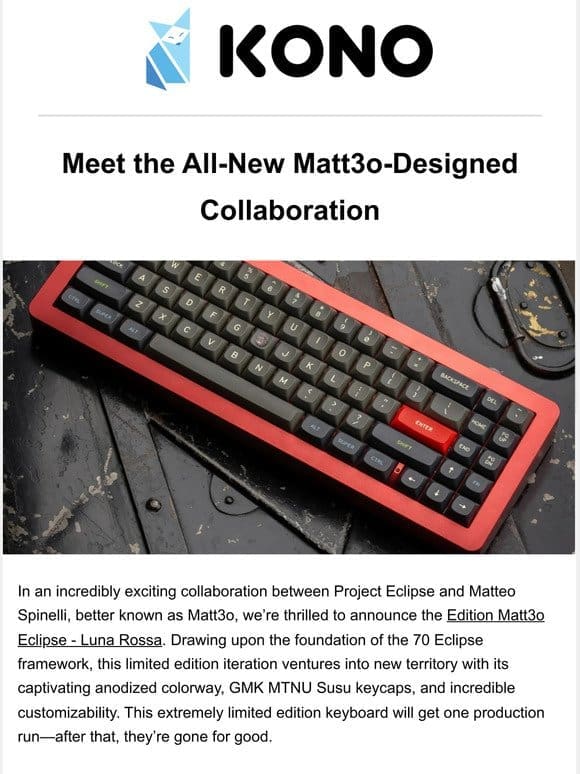 Meet the All-New Matt3o-Designed Collaboration  ✨