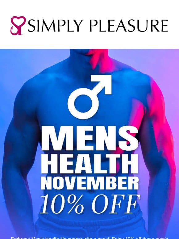 Mens Health November – Shop Discounted Male Toys!